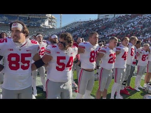 Buckeyes sing 'Carmen Ohio' after comeback win over Penn State
