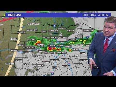 DFW Weather | Flood watch in effect through Thursday evening in 14 day forecast