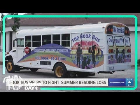 Book buses travel around Pinellas County giving away free books