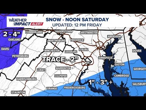 LIVE: More snow? Let's talk weekend weather forecast