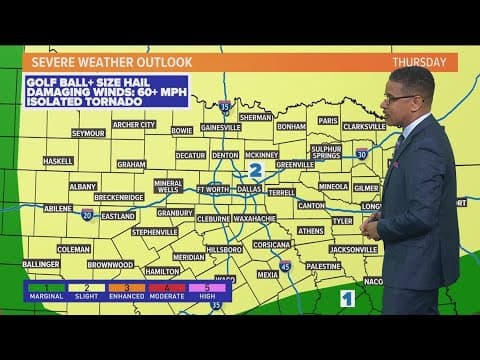 DFW weather quick hit: Thursday severe storm potential and timing