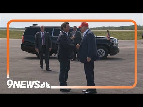 Trump visits Florida immigration detention facility nicknamed 'Alligator Alcatraz'