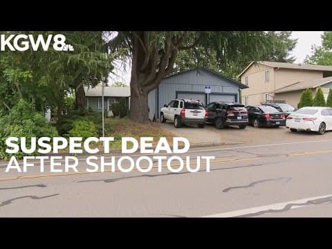 Suspect dead after shootout with Oregon City Police