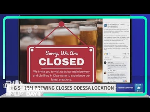 Big Storm Brewing closes its taproom in Odessa
