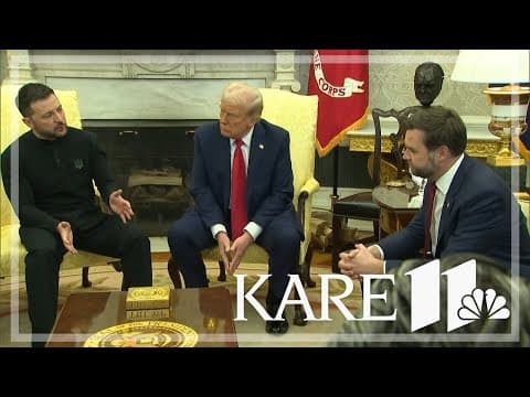 War in Ukraine: President Trump's Oval Office meeting with Ukraine's Zelenskyy gets heated