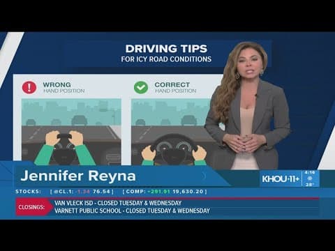 Have to drive in icy conditions? Here's some tips to stay safe