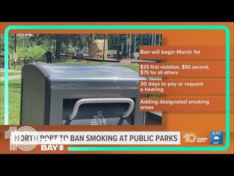 North Port to ban smoking at public parks