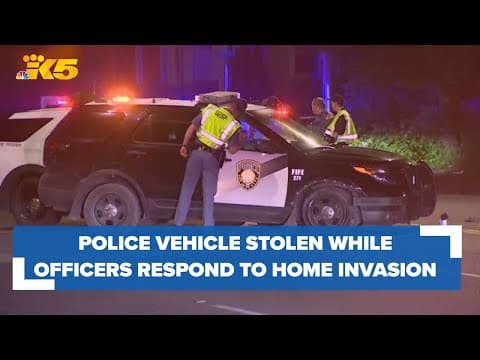 Fife police vehicle stolen while officers responded to home invasion