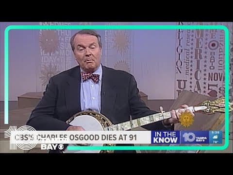 Longtime radio and TV news host Charles Osgood has died