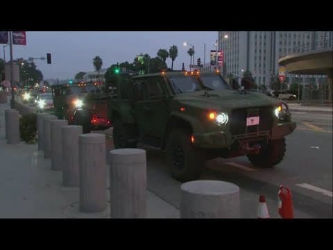 Protests continue in Los Angeles over immigration raids