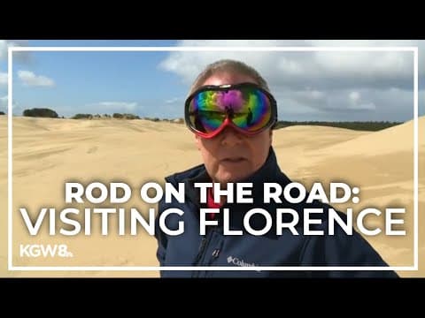 Visiting Sea Lion Caves, sand dunes along Oregon Coast