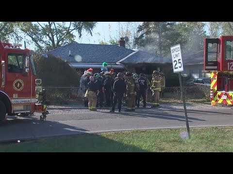 Child hospitalized after house fire in west Columbus