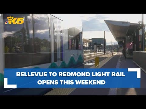 Traveling between Bellevue and Redmond this weekend? You'll be able to take the light rail