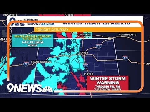 Denver weather: Snow to blanket Denver amid sharp temperature plunge