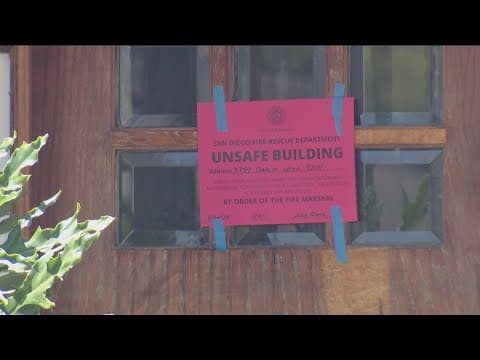 Squatters in North Park homes forced to evacuate during early morning fire