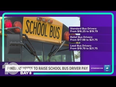 Pinellas County School Board votes to raise school bus driver pay