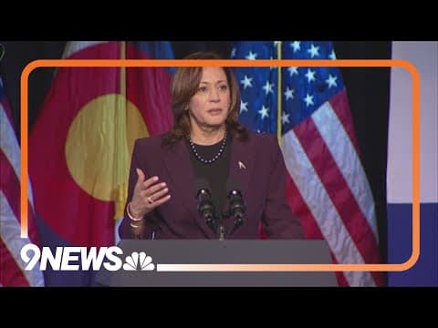 VP Kamala Harris makes campaign stop in Colorado