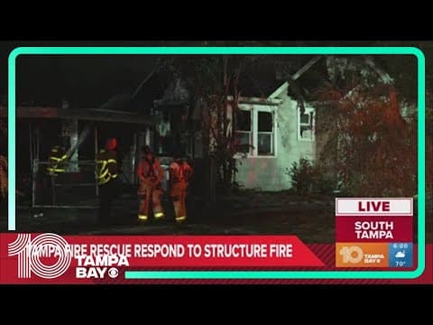 Tampa Fire Rescue respond to structure fire