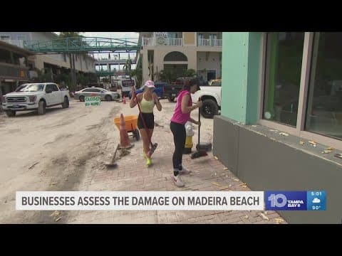 Businesses assess damage from Helene on Madeira Beach