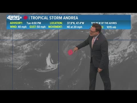 Tuesday 5 PM Tropical Update: Tropical Storm Andrea forms in the Atlantic