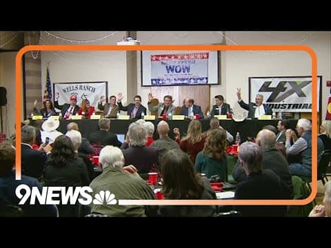 Republican CD4 candidates celebrate their arrests at primary debate