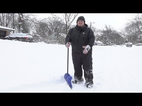 Man shovels driveways for neighbors in need
