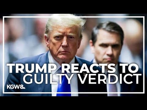 Donald Trump calls guilty verdict 'a disgrace'