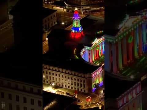 Denver City & County Building holiday lights lit to begin 9NEWS Parade of Lights