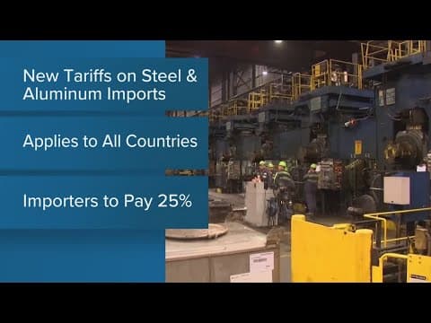Trump: 25% tariffs coming on steel, aluminum imports