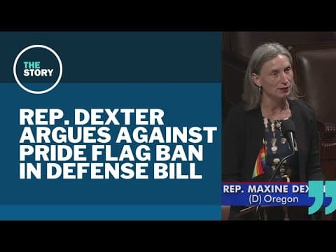 Oregon Congresswoman Maxine Dexter defends Pride flags from military ban