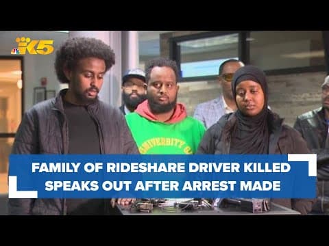 Family of rideshare driver shot and killed in Edmonds speaks out after arrest was made