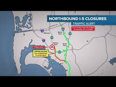 Northbound I-5 closures start as rainy weekend kicks off
