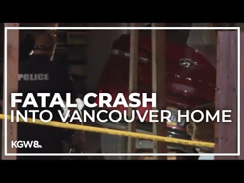 1 person, pet dead after car crashes into Vancouver home