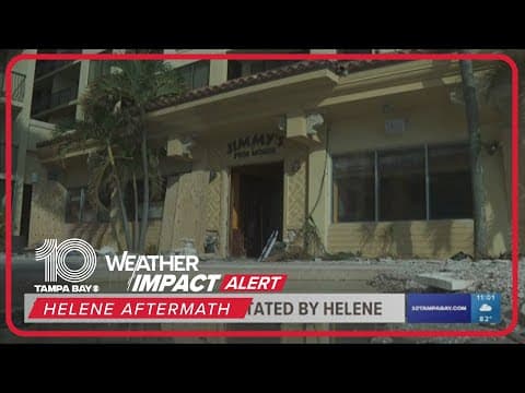 Jimmy's Fish House in Clearwater devastated by Hurricane Helene