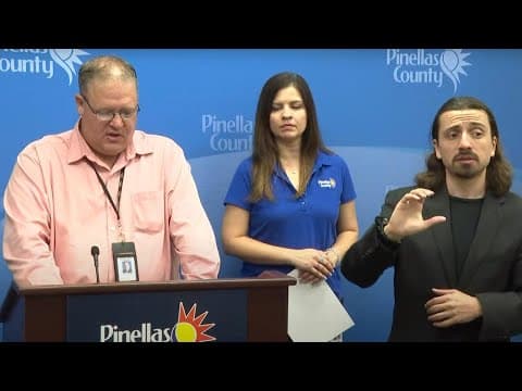Pinellas County officials give update on Tropical Storm Milton