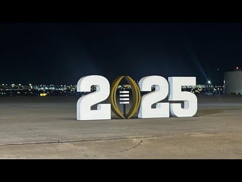 Ohio State Buckeyes arrive in Atlanta for national title game