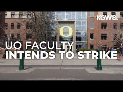 University of Oregon faculty intends to strike