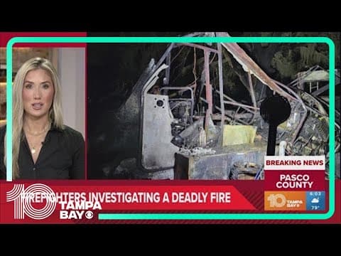 Pasco County firefighters on scene of deadly fire