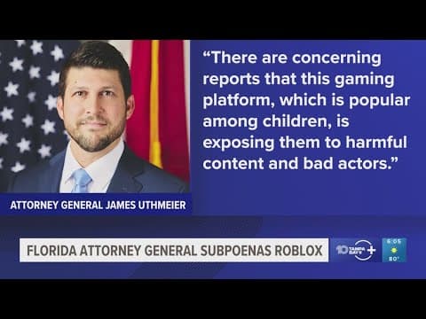 Florida attorney general subpoenas Roblox