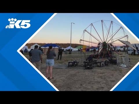 6 people injured after carnival ride tips over in Washington