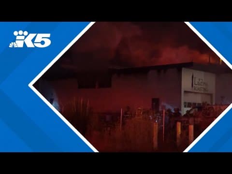Building that houses brewery, coffee shop catches fire in Seattle overnight
