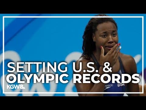 US swimmer Simone Manuel was the first Black woman to capture Olympic swimming gold