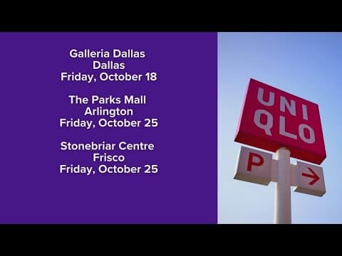 Uniqlo announces opening date for three new North Texas locations