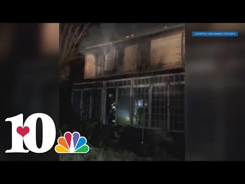 New Market Fire Department crews respond to house fire in Strawberry Plains Tuesday evening