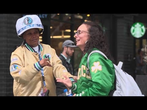 Mavs fans gather in Boston for Game 1 of NBA Finals