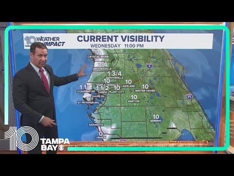 Dense fog advisory in place for entire Tampa Bay area