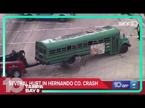 Hernando deputies investigating crash involving farm worker bus; 8 people hurt