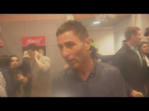 Padres GM AJ Preller talks about what it means to advance to the NLDS