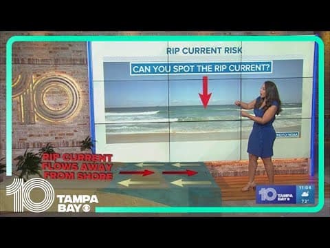 What to look for when spotting a rip current