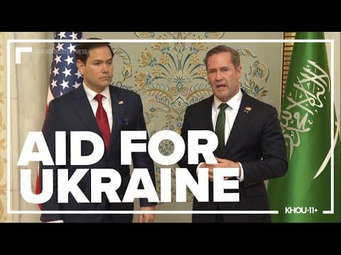 Ukraine says it is open to a 30-day ceasefire, US resumes military aid and intelligence sharing